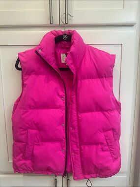 a new day Hot Pink Quilted Puffer Vest